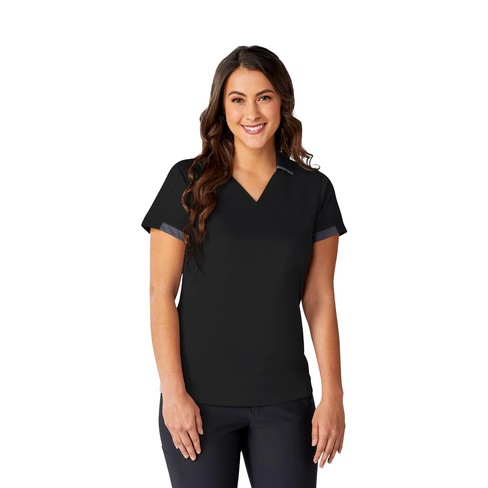 Custom Women's Cerrado Short Sleeve Performance Polo — view 44