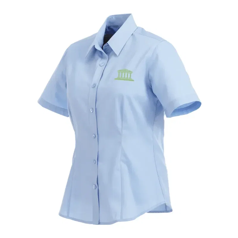 Custom Colter Short Sleeve Button Up Women's Shirt — view 16