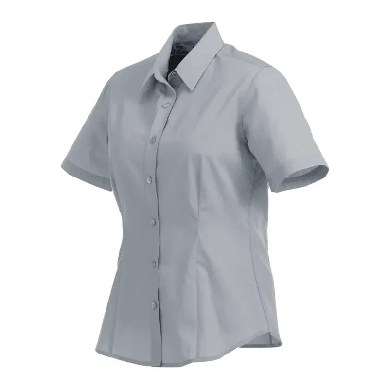 Custom Colter Short Sleeve Button Up Women's Shirt — view 26