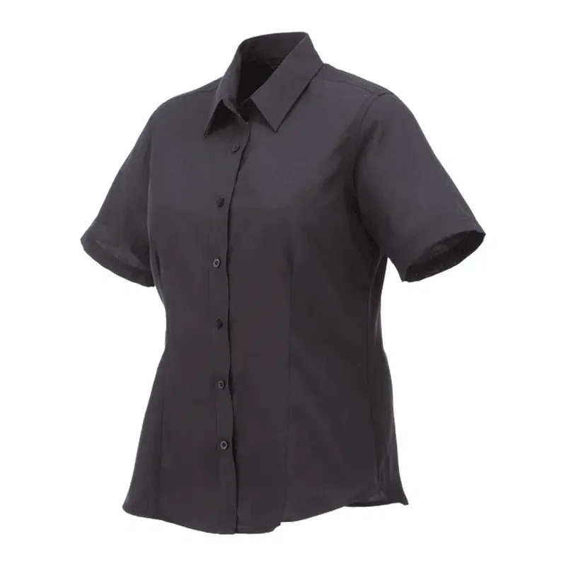 Custom Colter Short Sleeve Button Up Women's Shirt — view 28