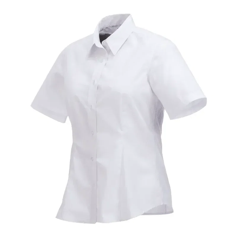 Custom Colter Short Sleeve Button Up Women's Shirt — view 4