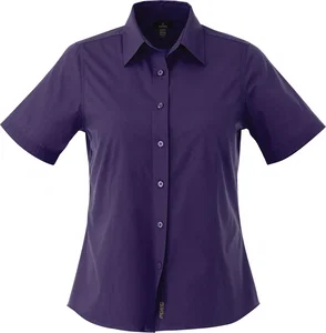 Custom Colter Short Sleeve Button Up Women's Shirt