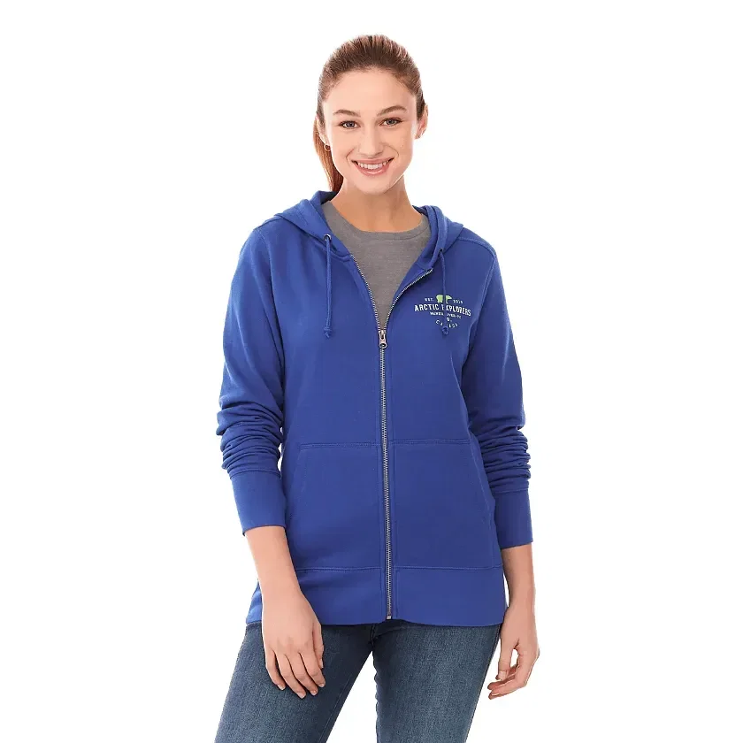 Cypress Women's Fleece Full Zip Hoody being worn
