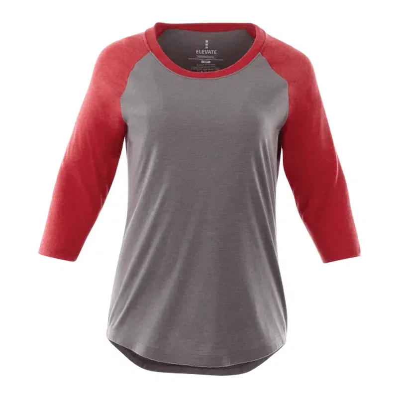 Custom Women's Dakota Three Quarter Raglan Tee — view 12