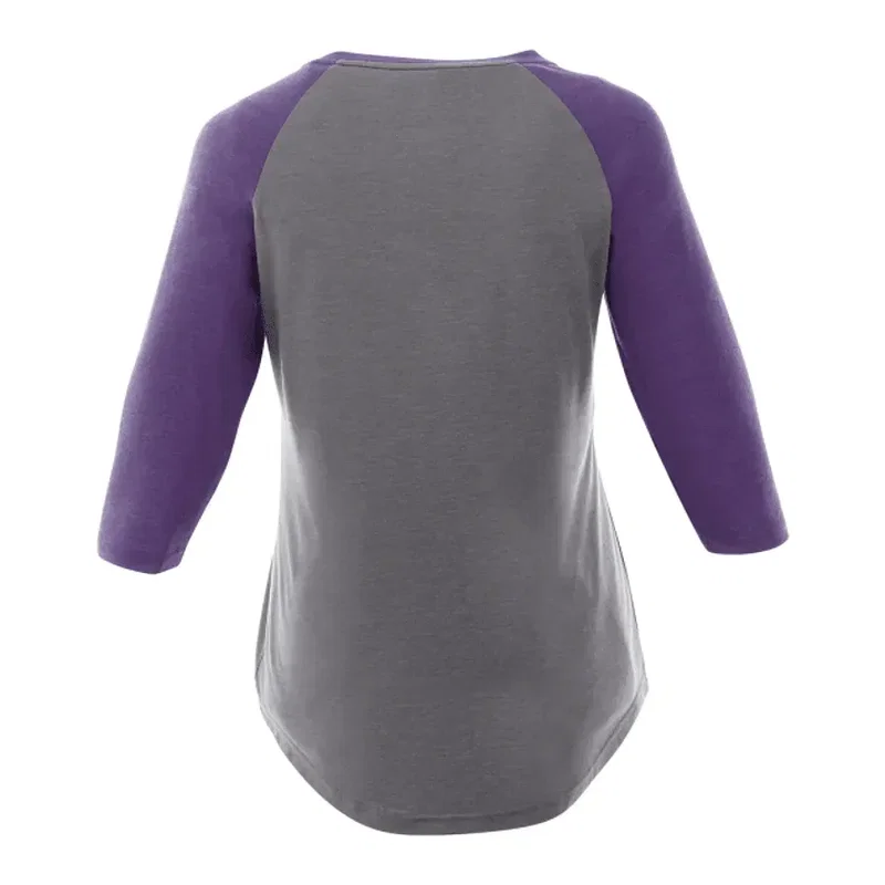 Custom Women's Dakota Three Quarter Raglan Tee — view 20