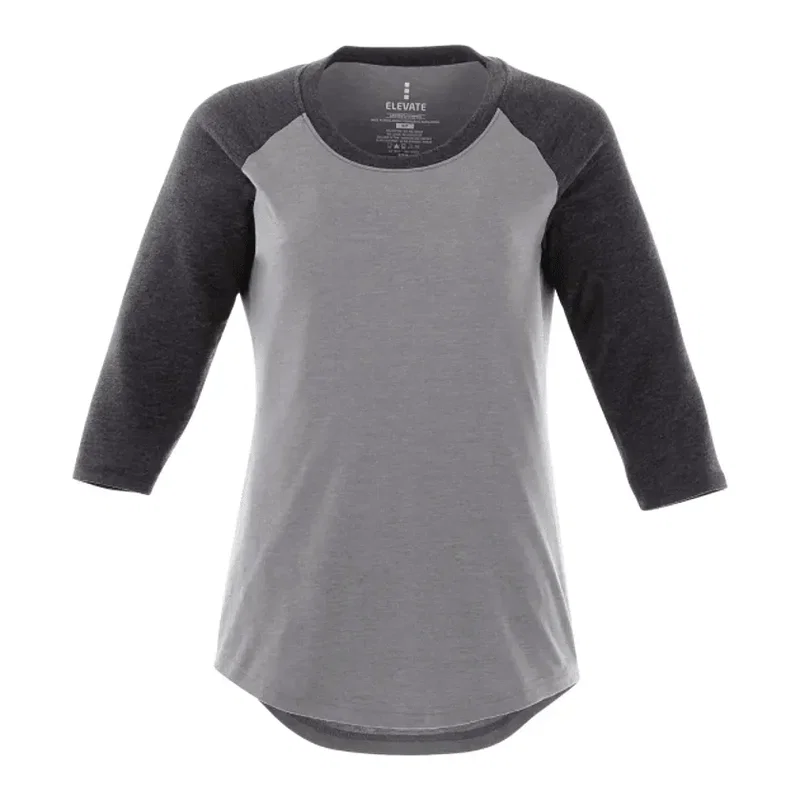 Custom Women's Dakota Three Quarter Raglan Tee — view 28