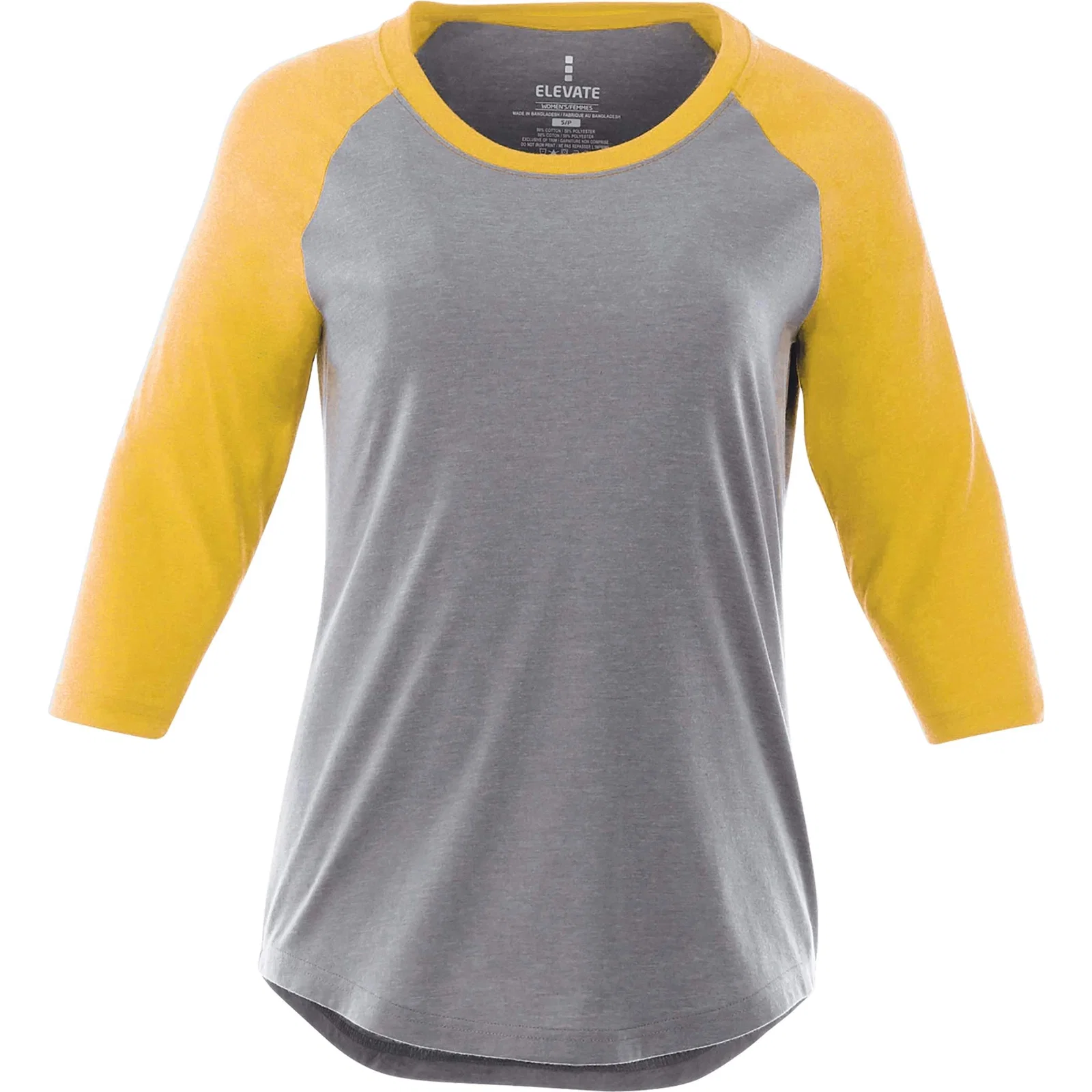 Custom Women's Dakota Three Quarter Raglan Tee — view 30