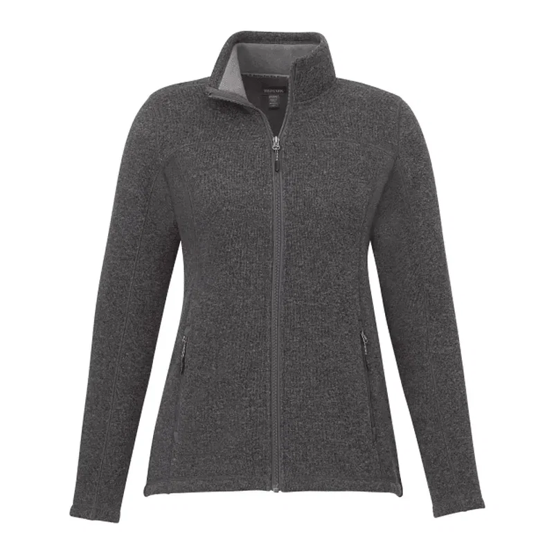 Custom Women's Darnell Full Zip Eco-Knit Sweater — view 13