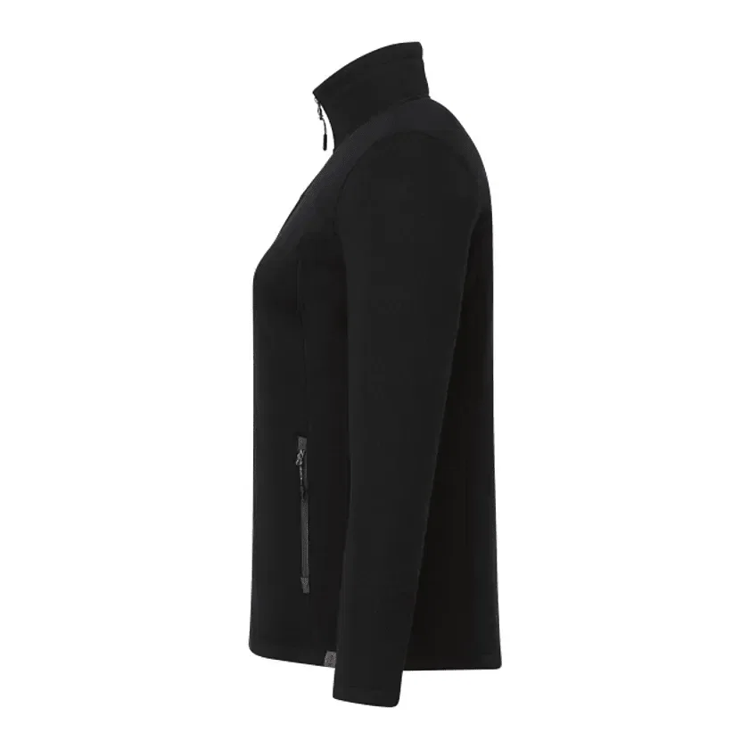 Custom Women's Darnell Full Zip Eco-Knit Sweater — view 3