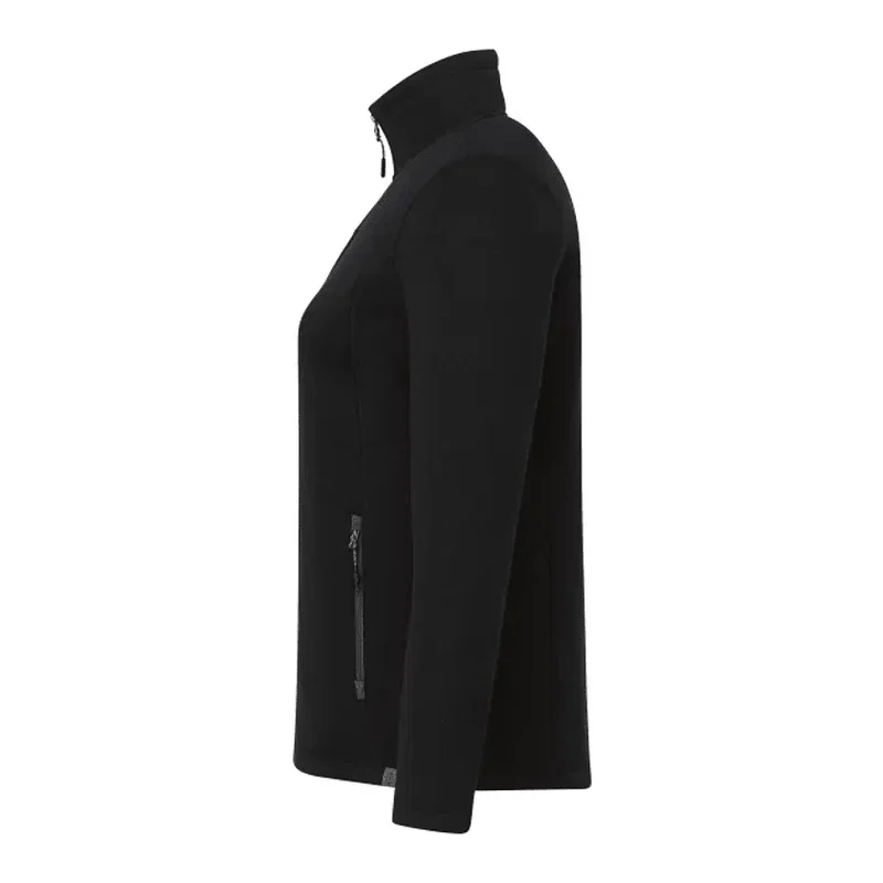 Custom Women's Darnell Full Zip Eco-Knit Sweater — view 3