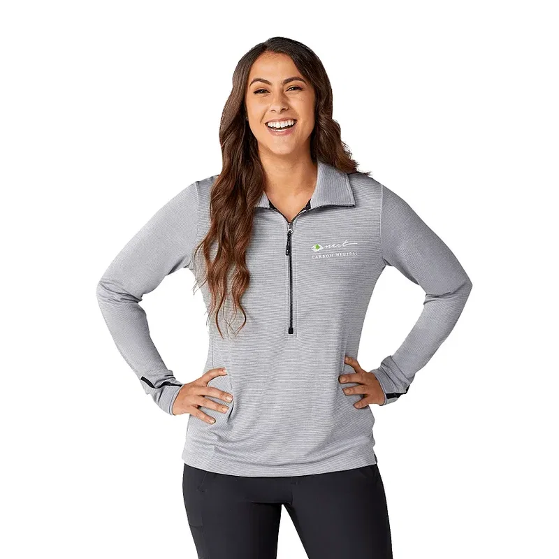 Personalized Women's DEGE Eco Knit Performance Half Zip Pullover — view 13
