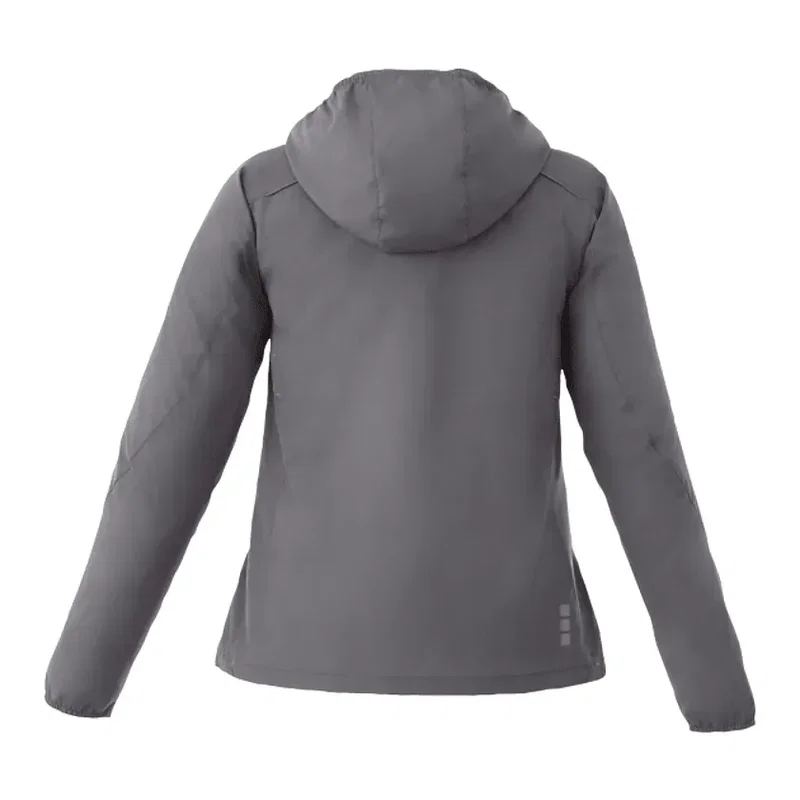 Custom Lightweight Water Resistant Jacket with Hood - Women's FLINT — view 2