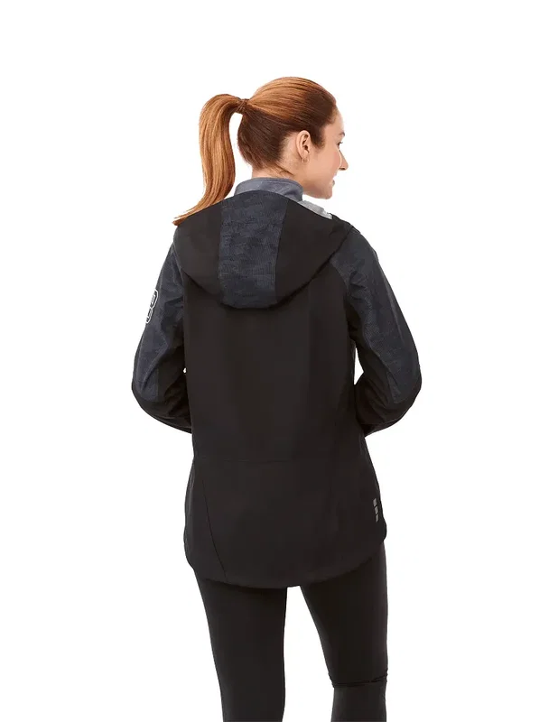 Personalized Waterproof Softshell Rain Jacket with Hood for Women — view 10