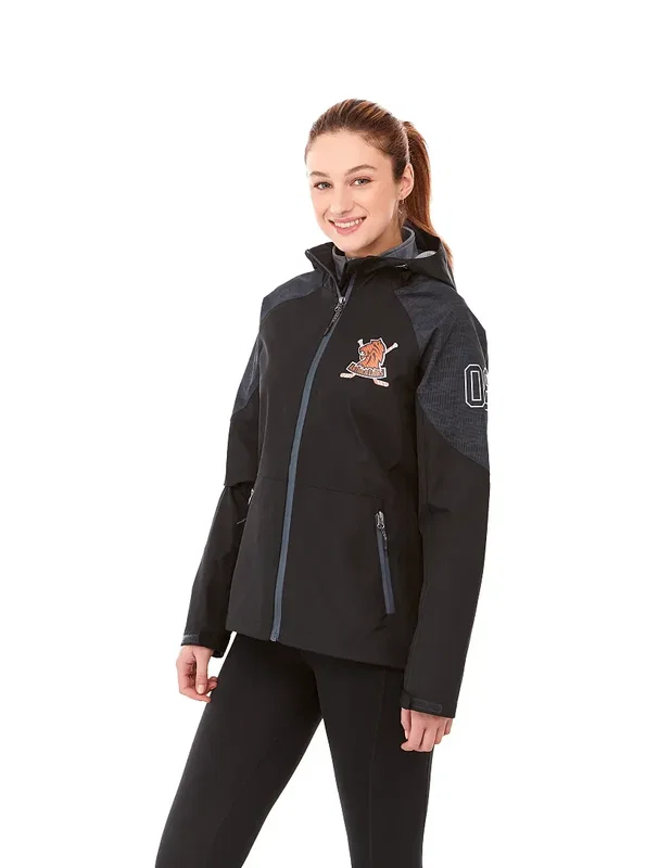 Personalized Waterproof Softshell Rain Jacket with Hood for Women — view 12