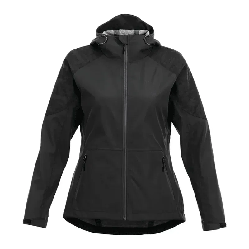 Personalized Waterproof Softshell Rain Jacket with Hood for Women — view 9