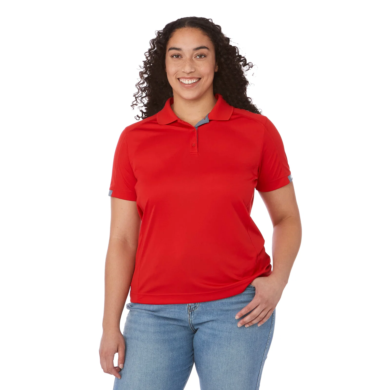 Custom Women's KISO Performance Polo with Moisture-Wicking Finish — view 38