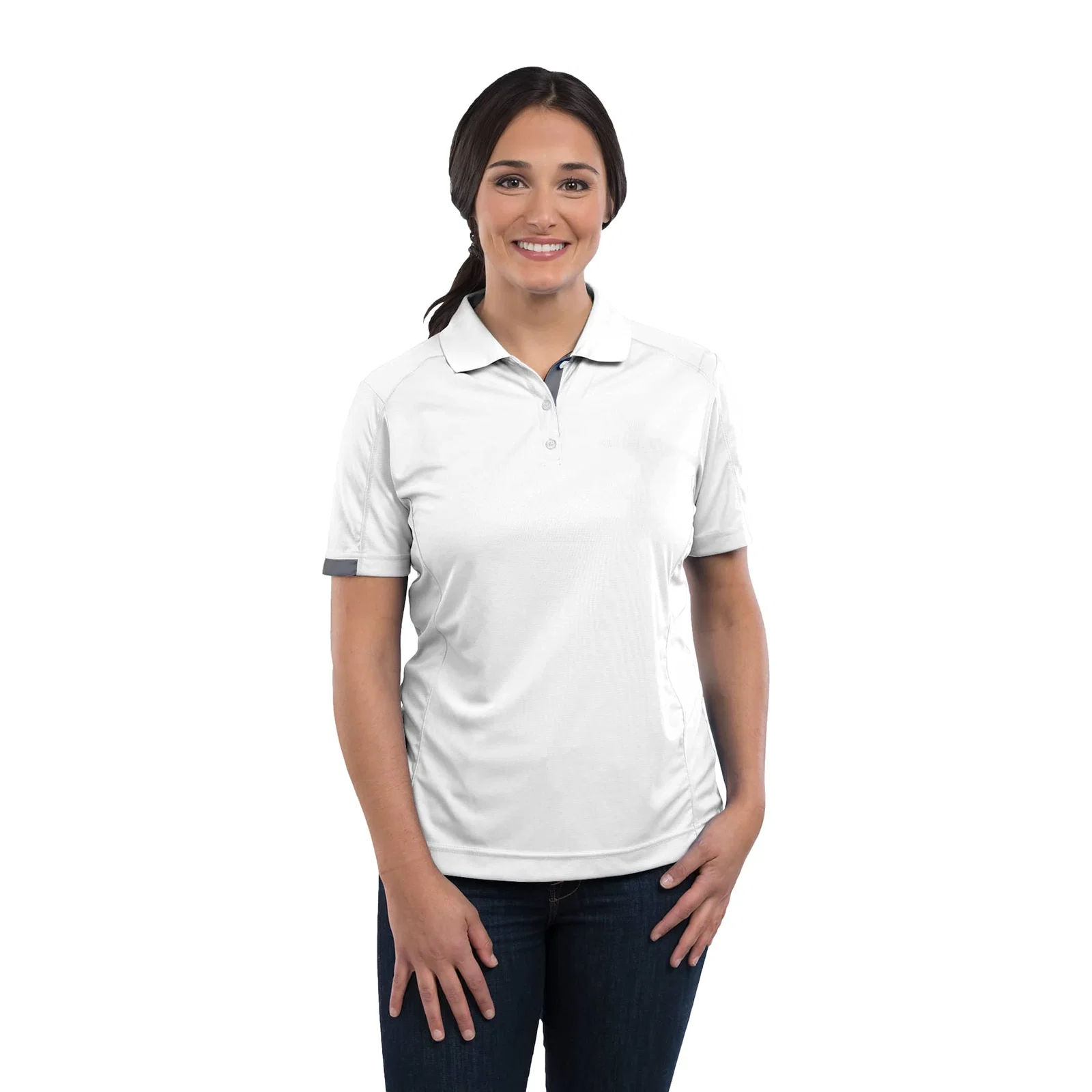 Custom Women's KISO Performance Polo with Moisture-Wicking Finish — view 44