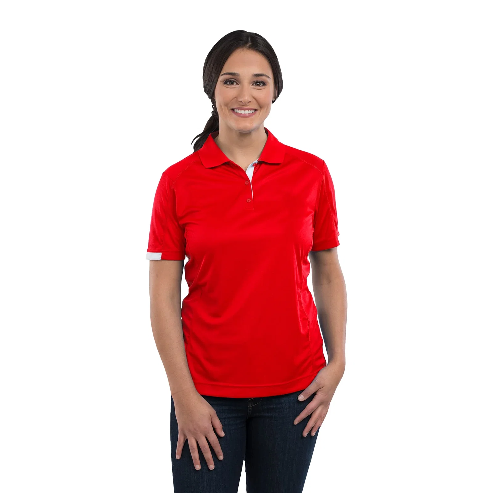 Custom Women's KISO Performance Polo with Moisture-Wicking Finish — view 53