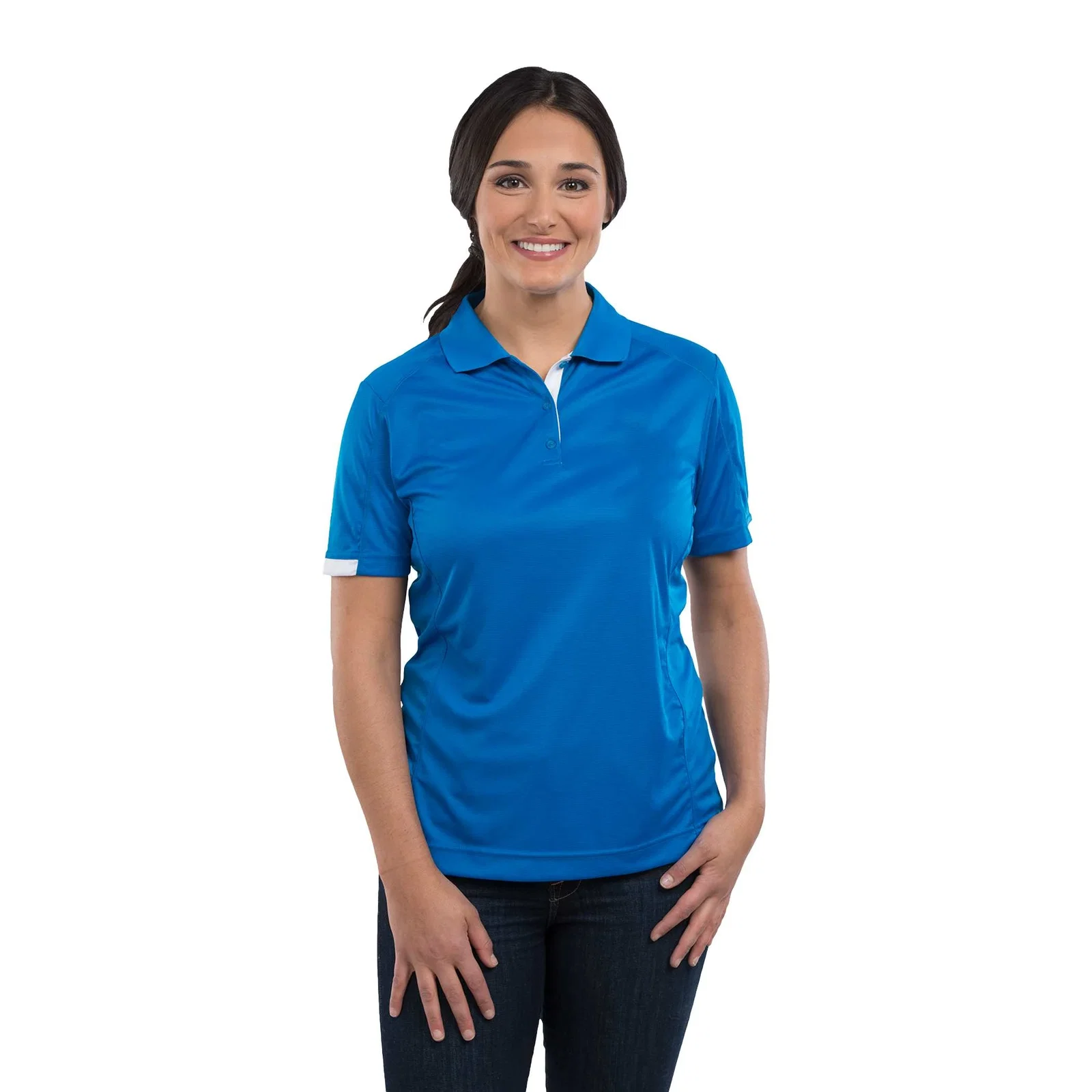 Custom Women's KISO Performance Polo with Moisture-Wicking Finish — view 61