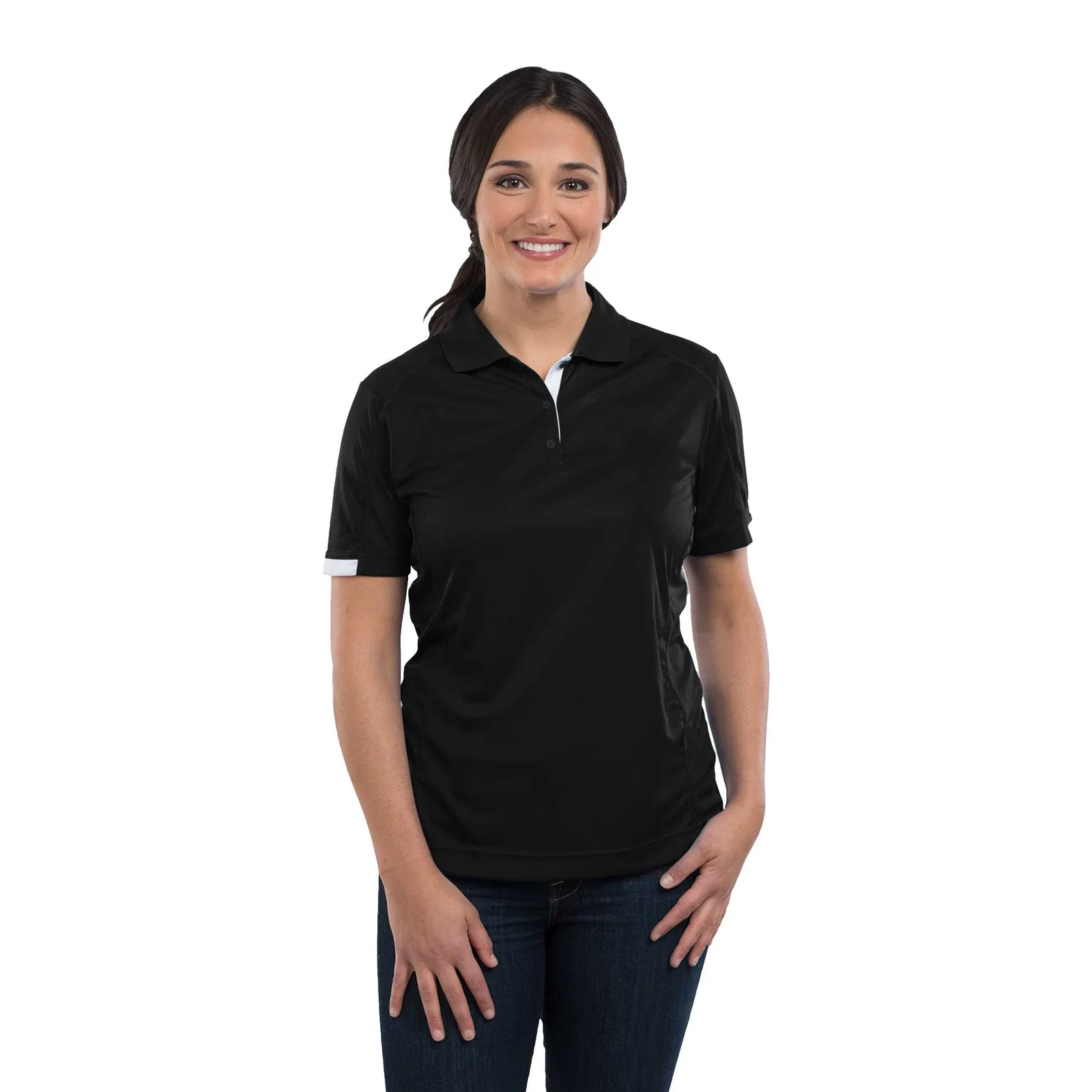 Custom Women's KISO Performance Polo with Moisture-Wicking Finish — view 80