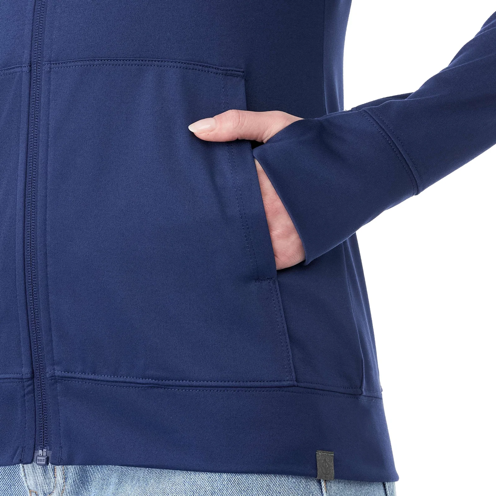 Branded Eco Knit Full Zip Women's Hoody — view 23