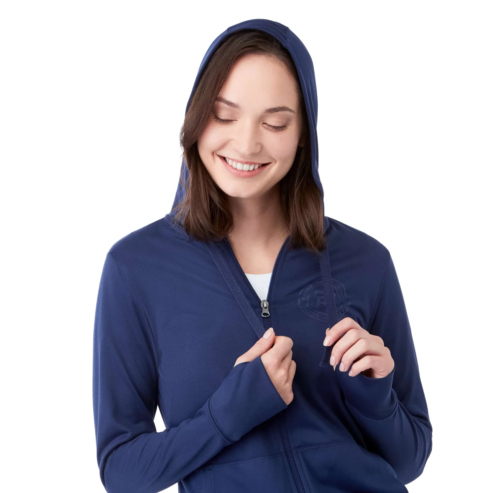 Branded Eco Knit Full Zip Women's Hoody — view 32