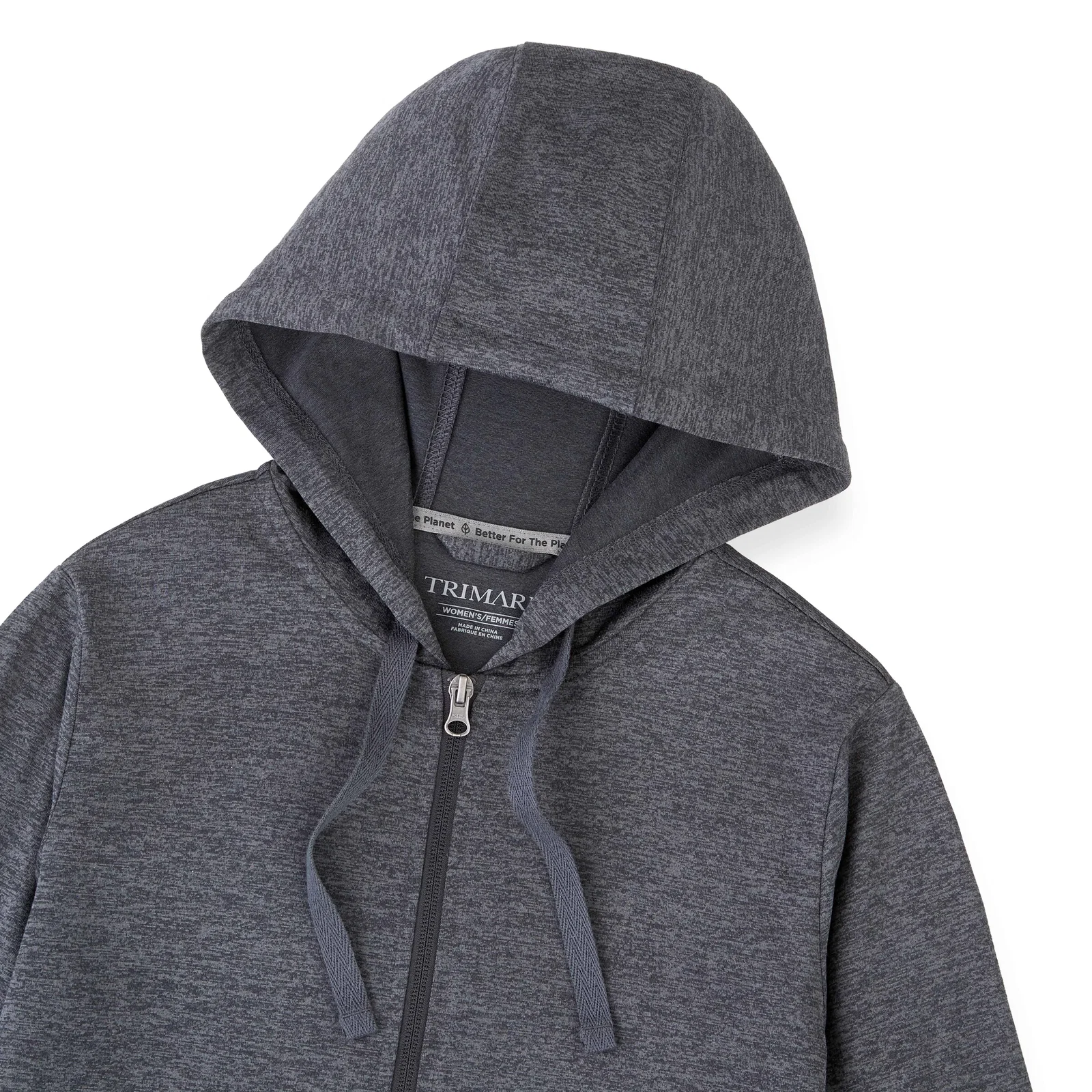 Branded Eco Knit Full Zip Women's Hoody — view 37