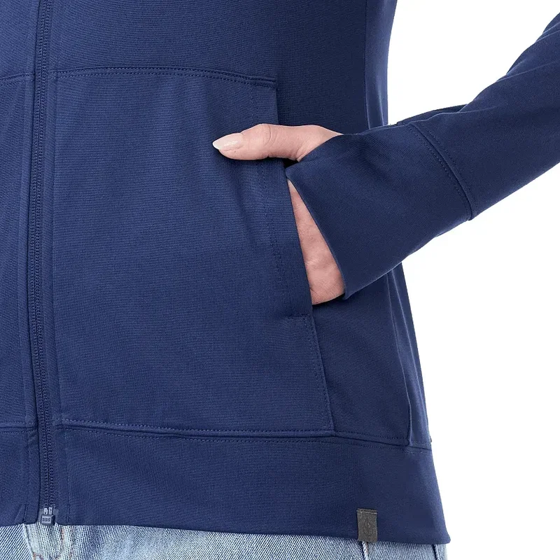 Branded Eco Knit Full Zip Women's Hoody — view 8