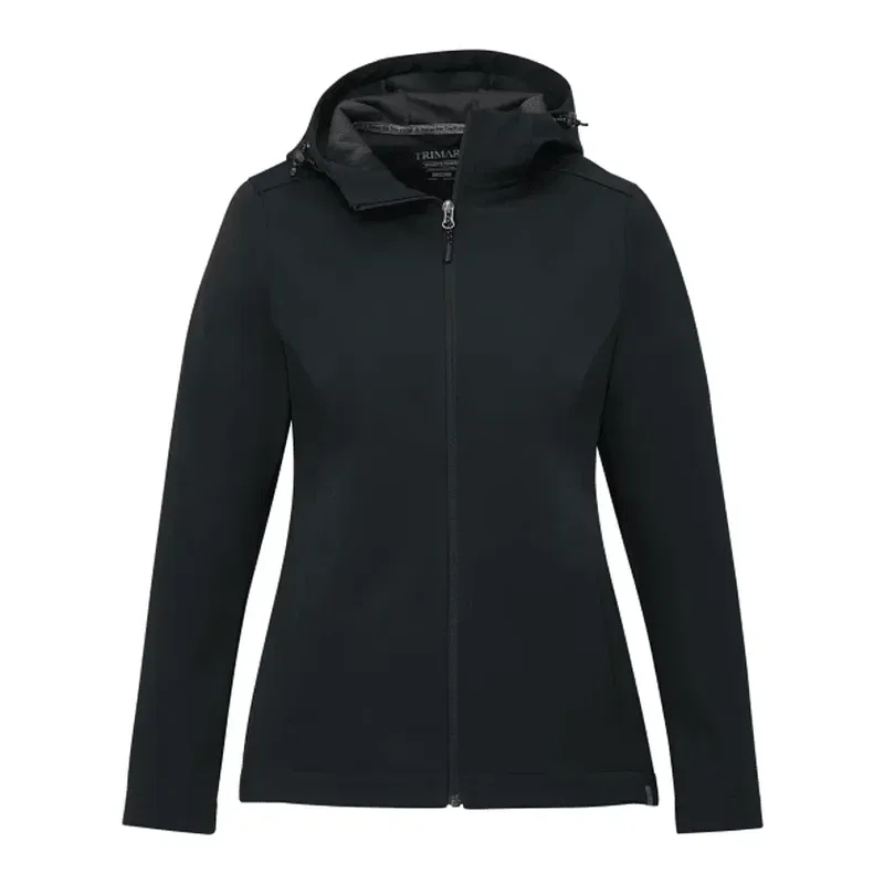 Branded Women's LEFROY Eco Softshell Jacket with Hood — view 15