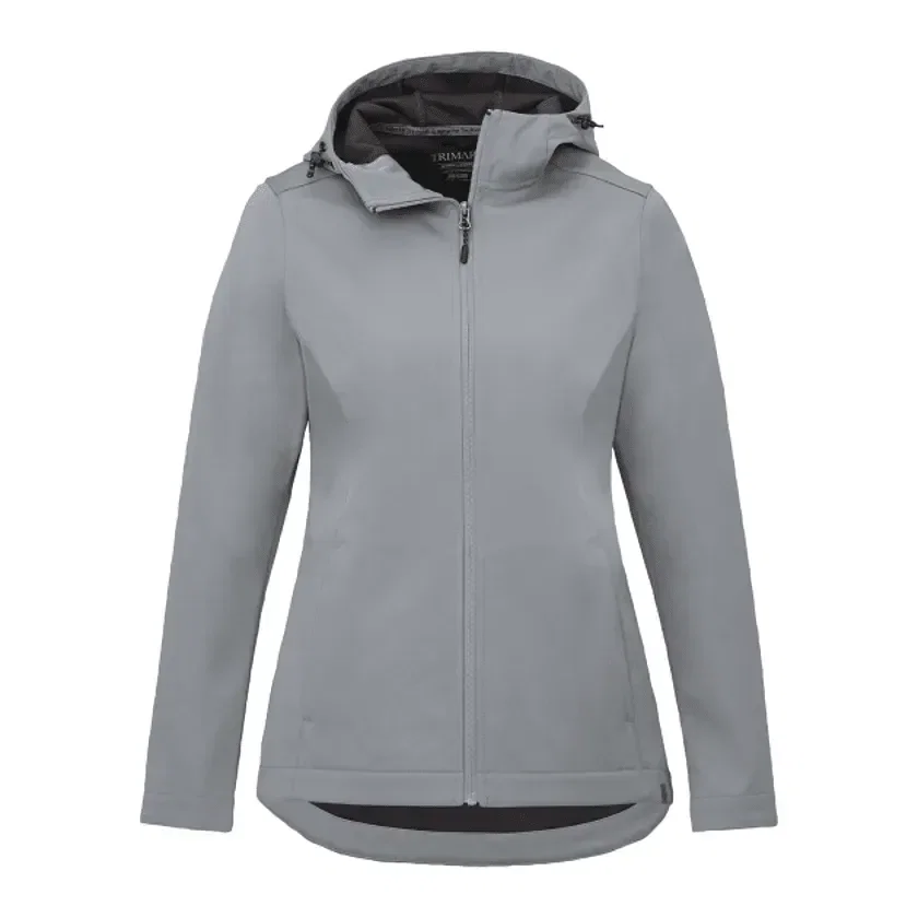Branded Women's LEFROY Eco Softshell Jacket with Hood — view 3