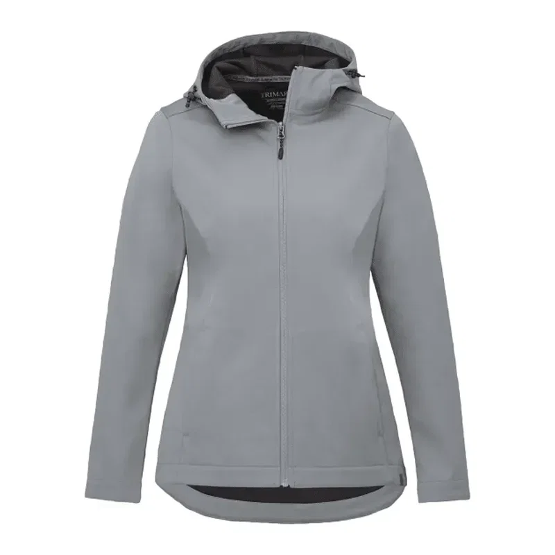 Branded Women's LEFROY Eco Softshell Jacket with Hood — view 3