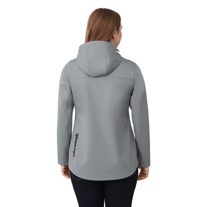 Branded Women's LEFROY Eco Softshell Jacket with Hood — view 7