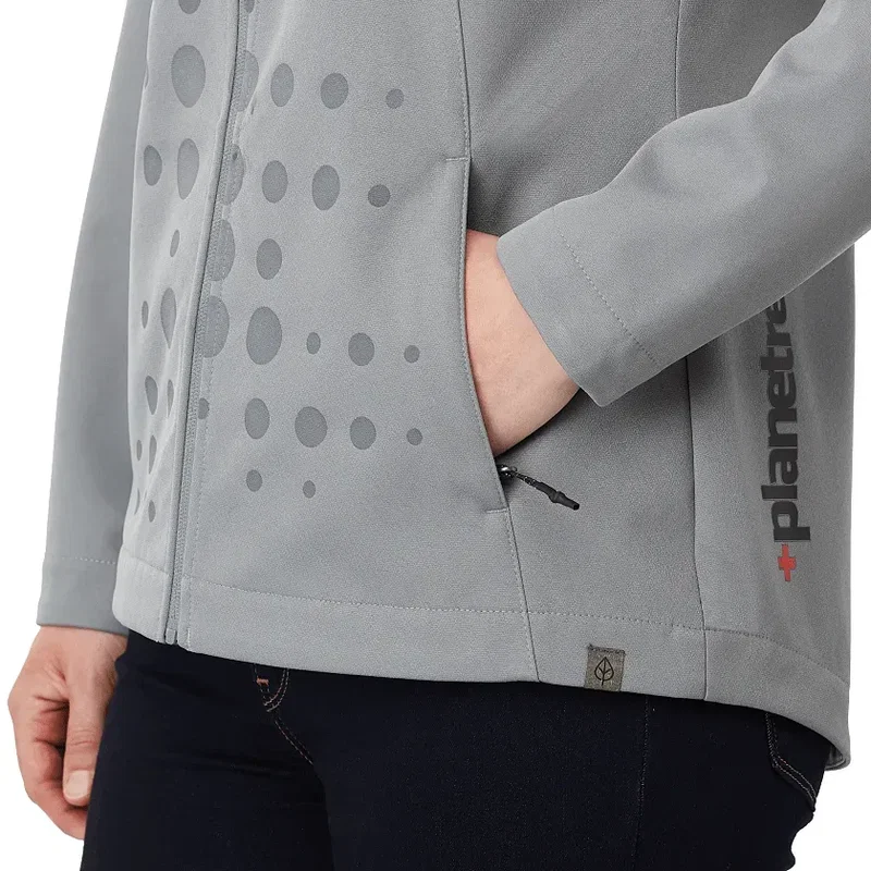 Branded Women's LEFROY Eco Softshell Jacket with Hood — view 9