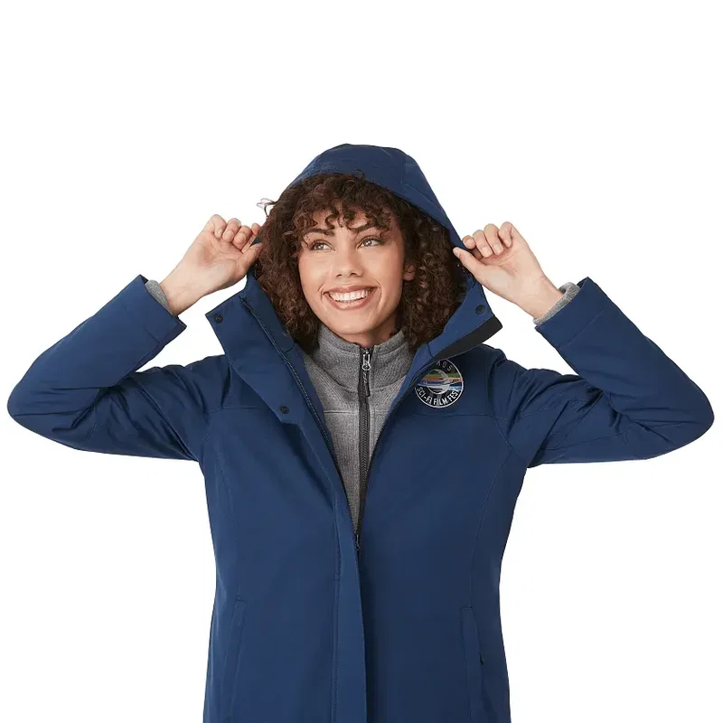 Customizable Women's Eco Insulated Hoodie Jacket - Lena — view 11