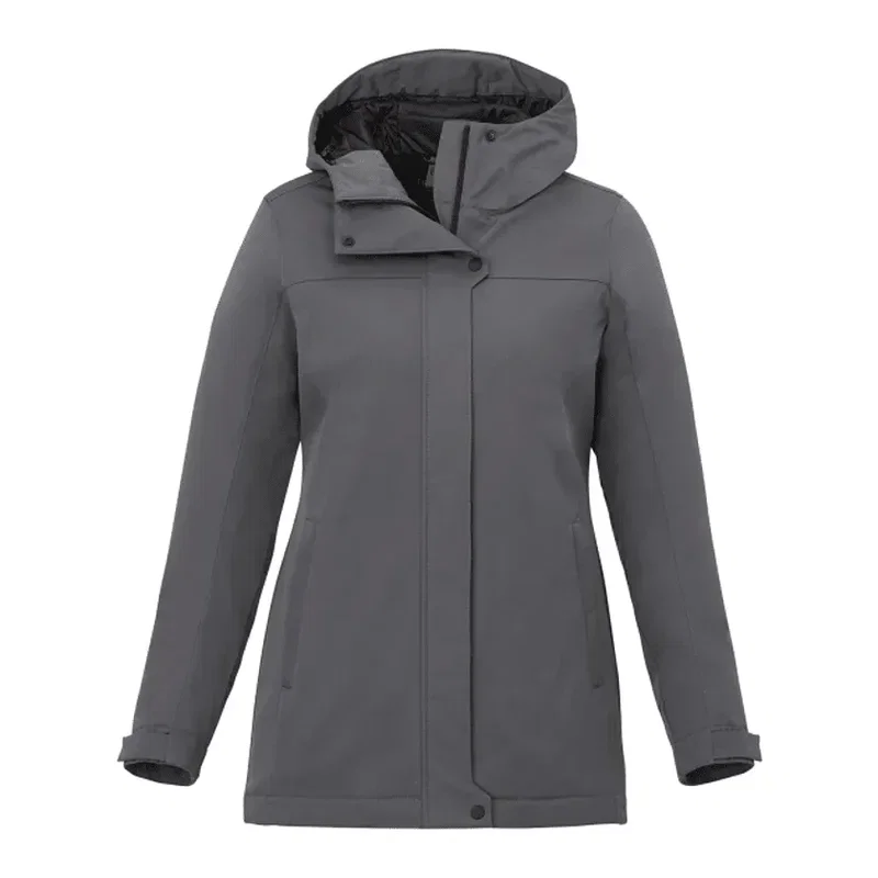 Customizable Women's Eco Insulated Hoodie Jacket - Lena — view 15