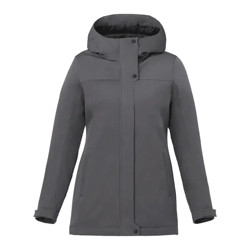Customizable Women's Eco Insulated Hoodie Jacket - Lena — view 17