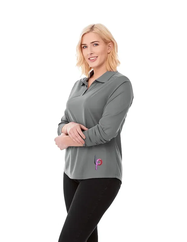 Personalized Women's MORI Performance Polo - Long Sleeve — view 25