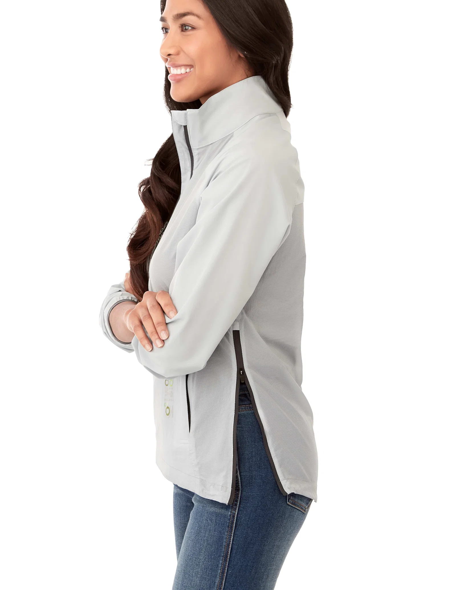 Custom Women's ODARAY Half Zip Jacket — view 9