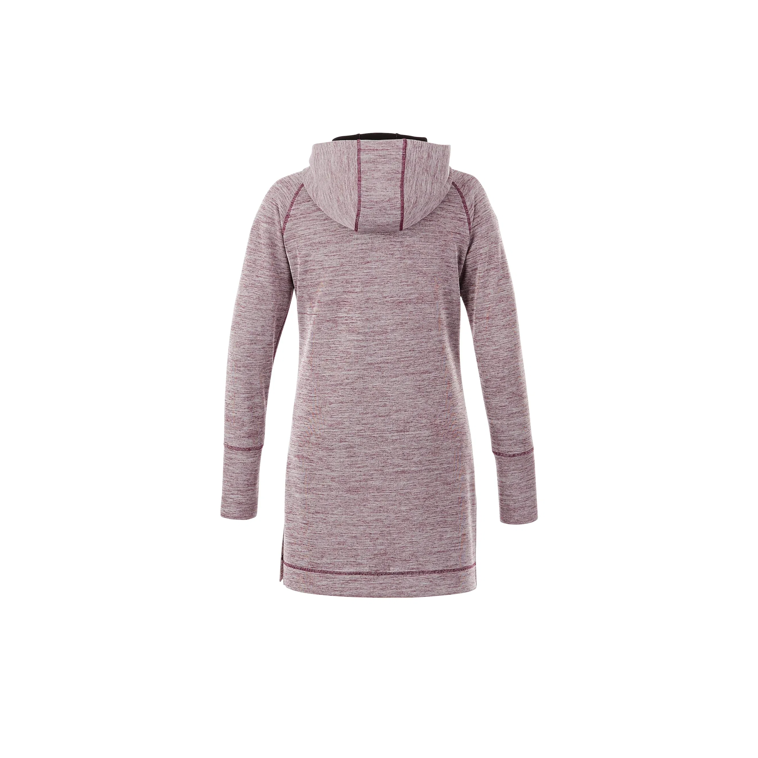 Personalized Women's Performance Full Zip Knit Hoodie Tunic - Odell — view 14