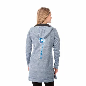 Odell Women's Full Zip Performance Knit Hoodie Tunic