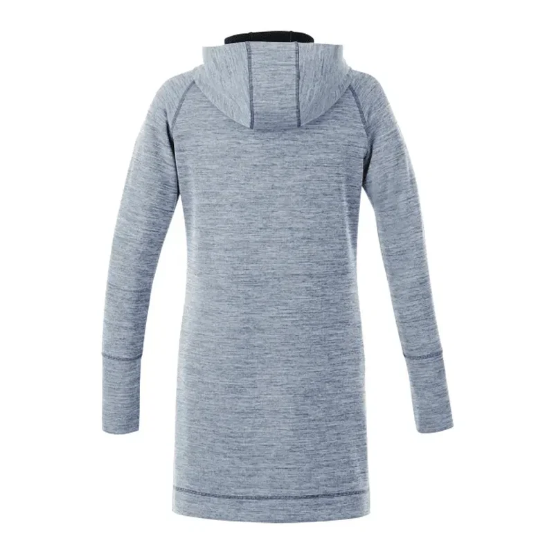 Personalized Women's Performance Full Zip Knit Hoodie Tunic - Odell — view 6