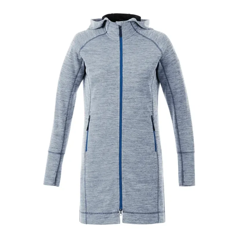 Personalized Women's Performance Full Zip Knit Hoodie Tunic - Odell — view 7