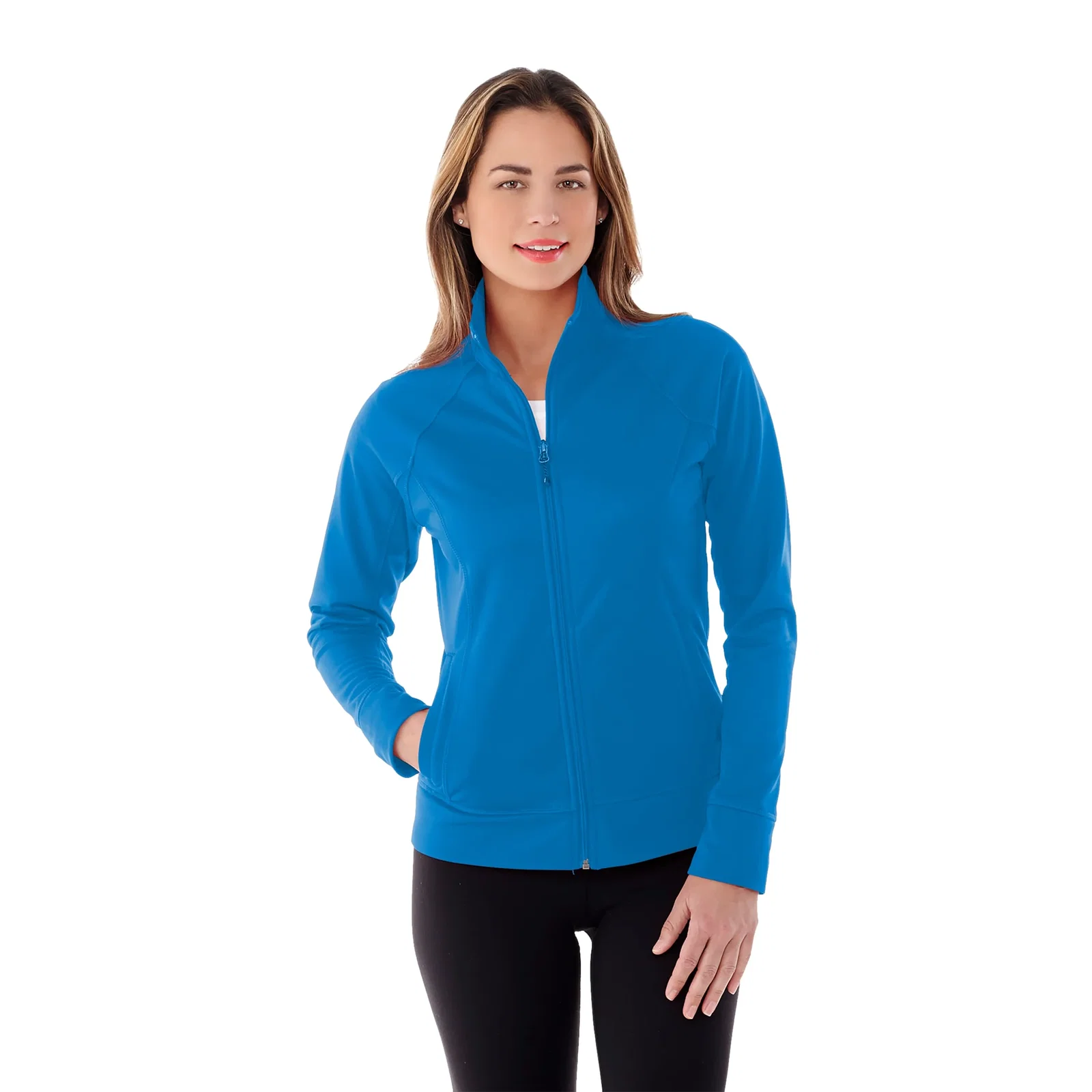 Custom Full Zip Okapi Performance Knit Jacket for Women — view 47