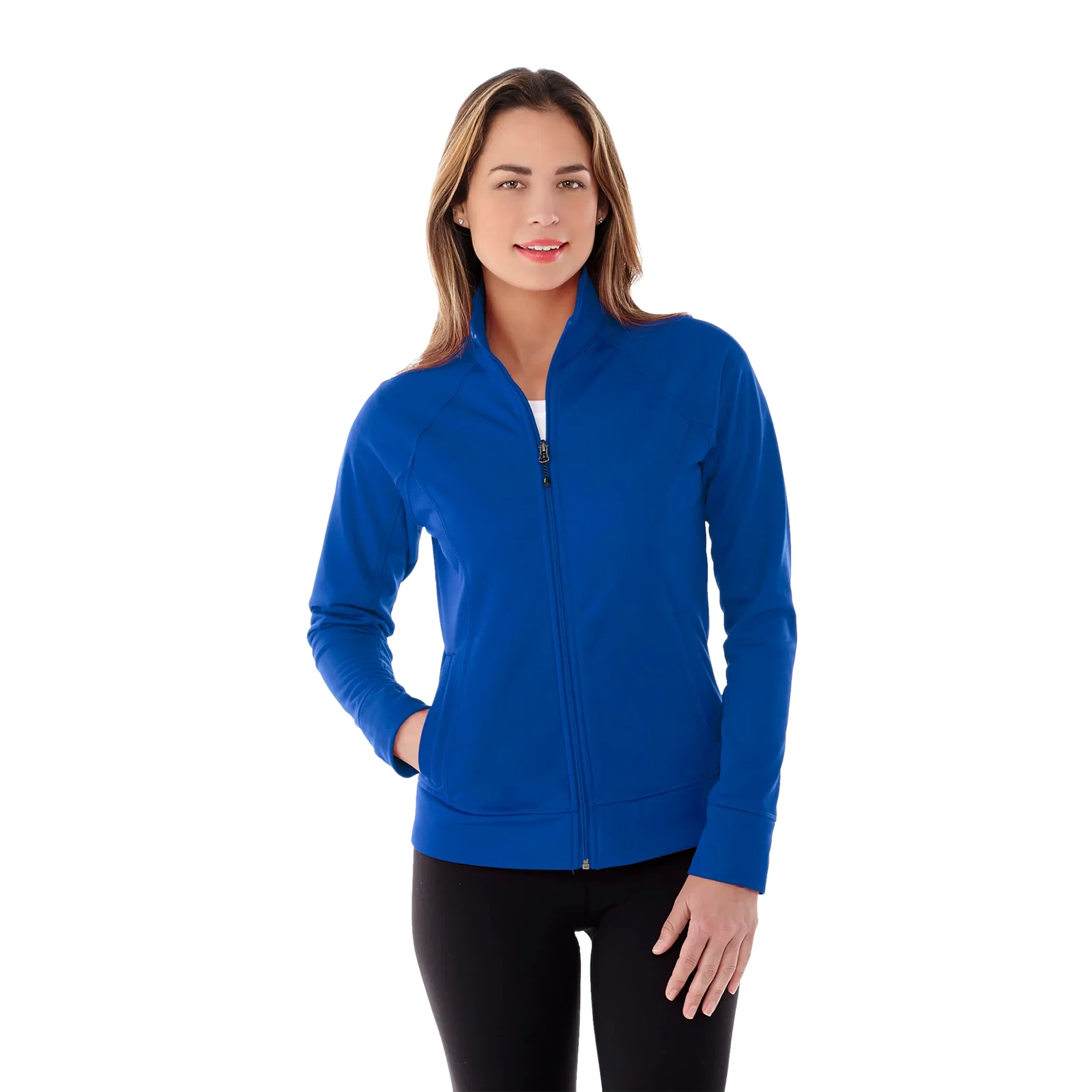 Custom Full Zip Okapi Performance Knit Jacket for Women — view 56