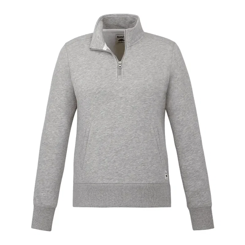 Custom Branded Women's Paddlecreek Sueded Fleece Quarter Zip Pullover — view 12