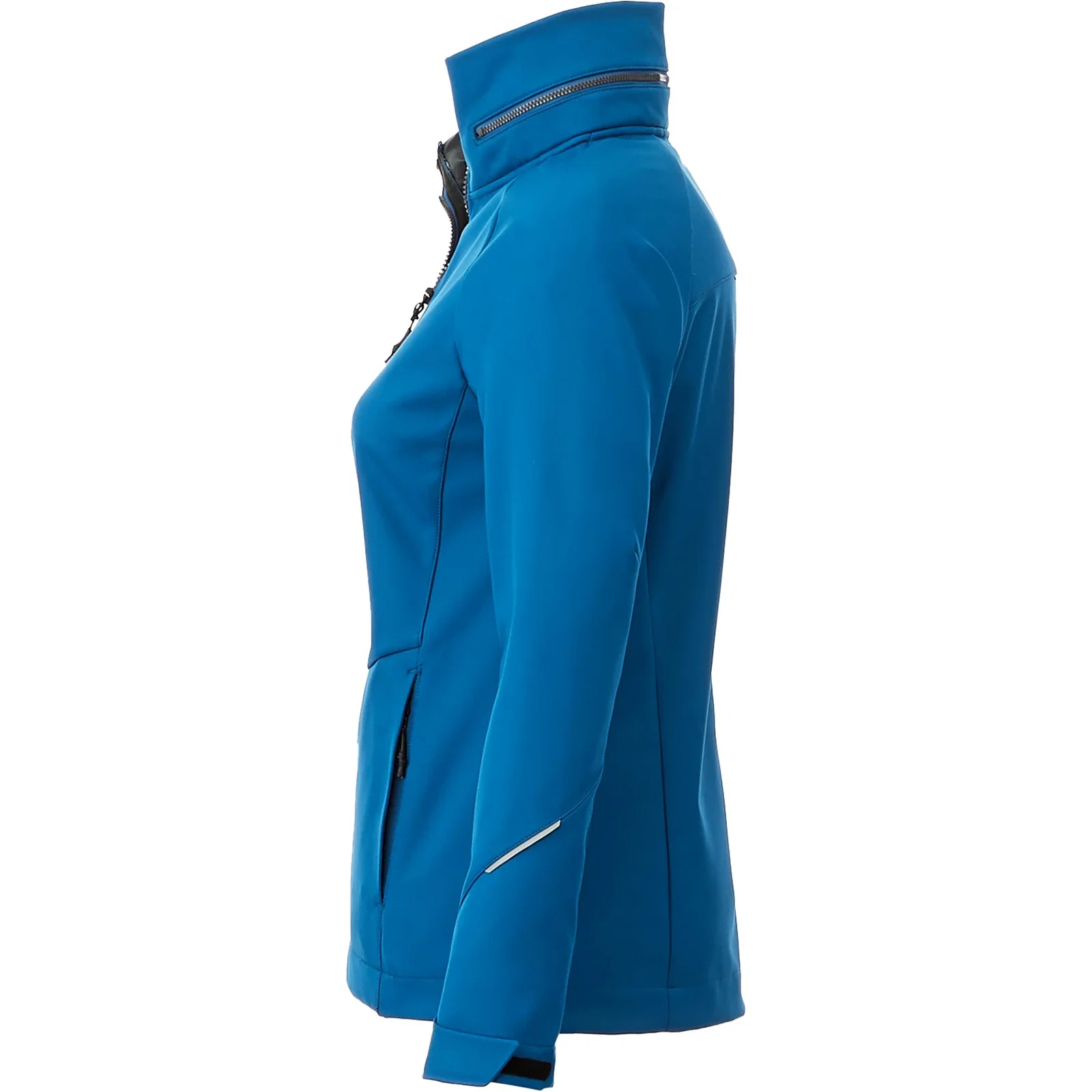 Custom Women's Waterproof Softshell Jacket with Roll-Away Hood - Peyto — view 22