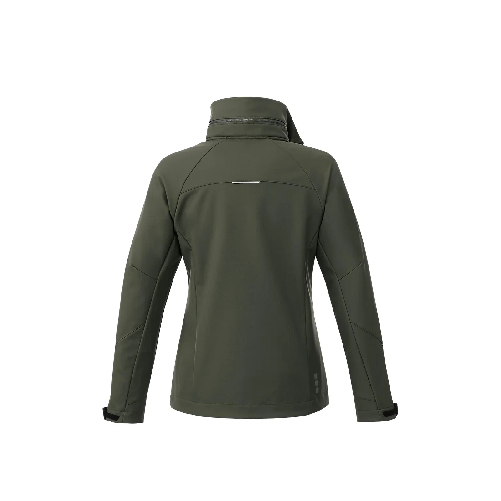 Custom Women's Waterproof Softshell Jacket with Roll-Away Hood - Peyto — view 30