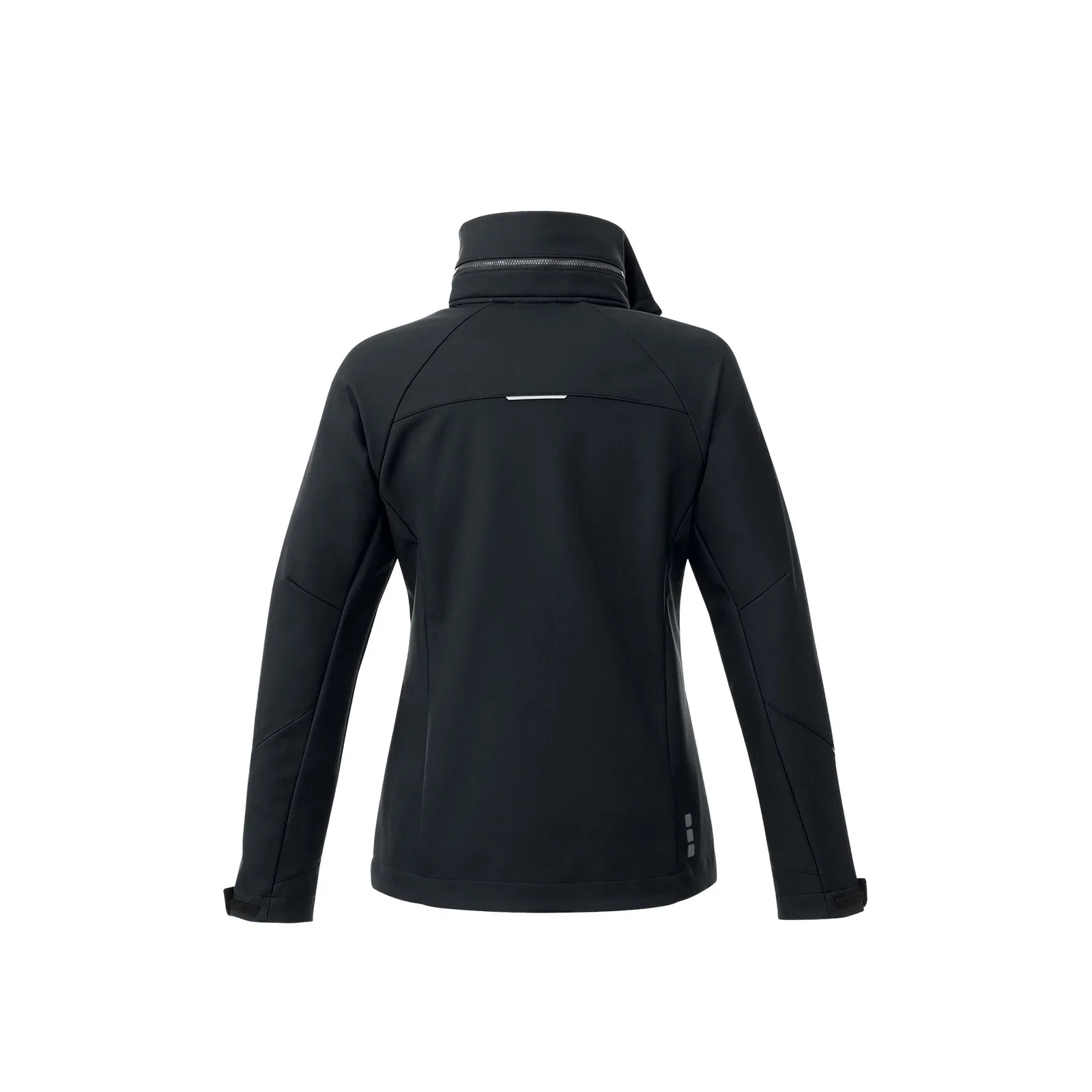 Custom Women's Waterproof Softshell Jacket with Roll-Away Hood - Peyto — view 39
