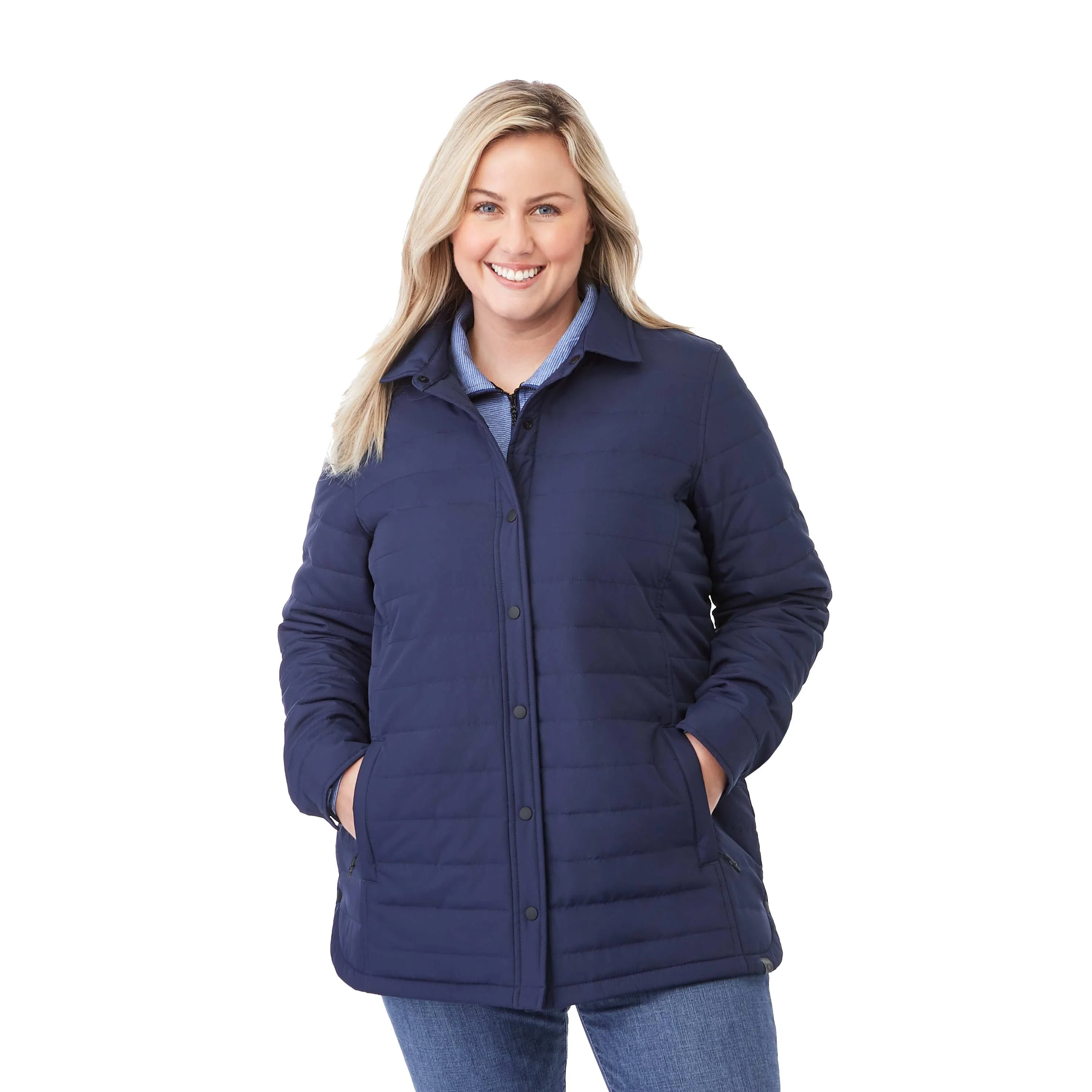 Custom Eco Insulated Lightweight Shacket for Women — view 14