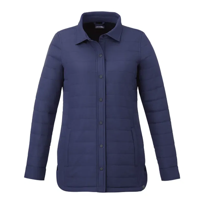 Custom Eco Insulated Lightweight Shacket for Women — view 3